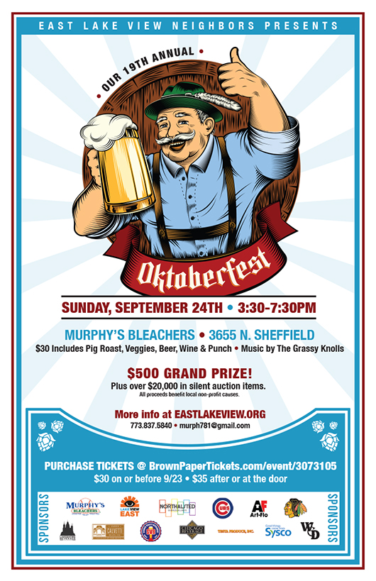 19th Annual Oktoberfest Get Your Tickets Now! East Lakeview Neighbors